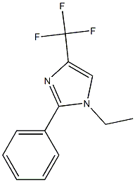 1-ETHYL-2-PHENYL-4-TRIFLUOROMETHYL-1H-IMDAZOLE 结构式