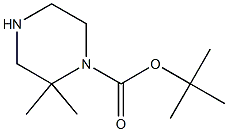 1-TERT-BUTOXYCARBONYL-2,2-DIMETHYL-PIPERAZINE 结构式