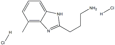 3-(4-METHYL-1H-BENZO[D]IMIDAZOL-2-YL)PROPAN-1-AMINE DIHYDROCHLORIDE 结构式