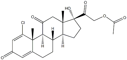 Chloroprednisone Acetate 结构式