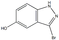 3-BROMO-5-HYDROXYINDAZOLE 结构式