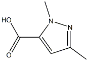 1,3-DIMETHYLPYRAZOL-5-CARBOXYLIC ACID 结构式