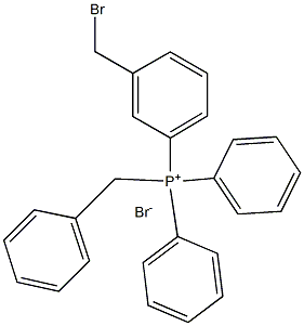 (3-BROMOMETHY)BENZYLTRIPHENYLPHOSPHONIUM BROMIDE 结构式