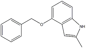 4-BENZYLOXY-2-METHYLINDOLE 结构式