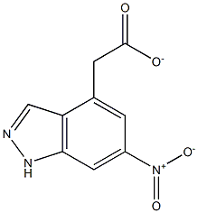 6-NITROINDAZOLE 4-METHYL CARBOXYLATE 结构式