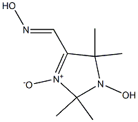 1-HYDROXY-2,2,5,5-TETRAMETHYL-4-HYDROXYIMINOMETHYL-3-IMIDAZOLINE-3-OXIDE 结构式