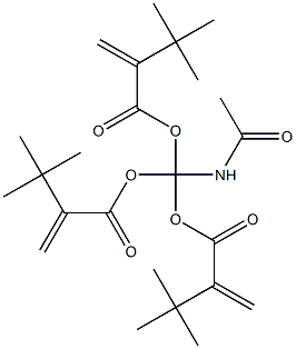 N-ACETYLAMINO-TRI-(TERT-BUTYLACRYLATE)METHANE 结构式