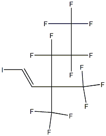 4,4,5,5,6,6,6-HEPTAFLUORO-1-IODO-3,3-BIS(TRIFLUOROMETHYL)HEX-1-ENE 结构式