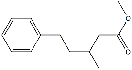 4-BENZYL-3-METHYLBUTANOIC ACID METHYL ESTER 结构式