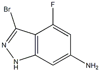 6-AMINO-3-BROMO-4-FLUOROINDAZOLE 结构式