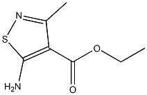 5-Amino-3-methyl-isothiazole-4-carboxylate ethyl ester
 结构式