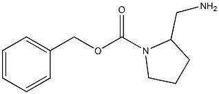 苄基 2-(氨甲基)吡咯烷-1-羧酸盐 结构式
