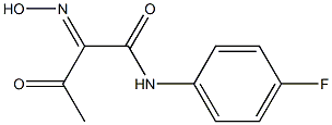 N-(4-FLUORO-PHENYL)-2-HYDROXYIMINO-3-OXO-BUTYRAMIDE 结构式