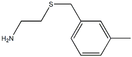 2-[(3-METHYLBENZYL)SULFANYL]ETHYLAMINE 结构式