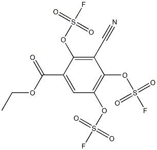 ETHYL 3-CYANO-4-TRIFLUROSULFONYLOXY BENZOATE 结构式