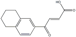 (E)-4-(1,2,3,4-tetrahydronaphthalen-6-yl)-4-oxobut-2-enoic acid 结构式