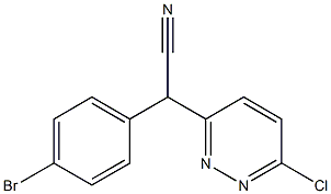 2-(4-bromophenyl)-2-(6-chloropyridazin-3-yl)acetonitrile 结构式