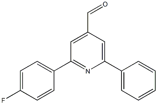 2-(4-fluorophenyl)-6-phenylpyridine-4-carbaldehyde 结构式