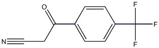 3-(4-(trifluoromethyl)phenyl)-3-oxopropanenitrile 结构式