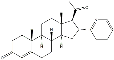 16alpha-(2-Pyridyl)-progesterone 结构式