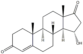 15A-HYDROXY-4-ANDROSTEN-3,17-DIONE 结构式