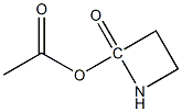 2-ACETOXYAZETIDIN-2-ONE 结构式