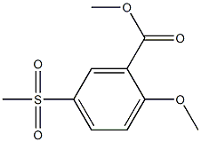 2-METHOXY-5-METHYLSULFONYL METHYL BENZOATE 结构式