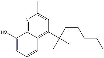 2-METHYL-4-TERT-OCTYL-8-HYDROXYQUINOLINE 结构式