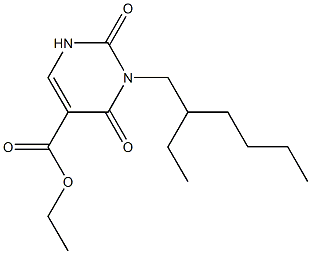 3-(2-ETHYLHEXYL)-5-CARBETHOXYURACIL 结构式