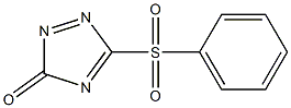 5-PHENYLSULFONYL-1,2,4-TRIAZOL-3-ONE 结构式