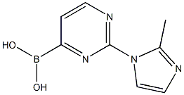 2-(2-METHYLIMIDAZOL-1-YL)PYRIMIDINE-4-BORONIC ACID 结构式