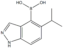 (5-ISOPROPYL-1H-INDAZOL-4-YL)BORONIC ACID 结构式