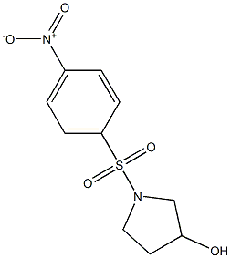 1-(4-NITRO-BENZENESULFONYL)-PYRROLIDIN-3-OL 结构式