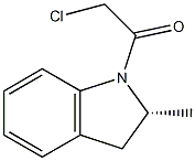 1-(CHLOROACETYL)-2-(R)-METHYLINDOLINE 结构式