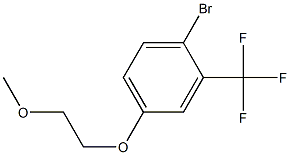 1-BROMO-4-(2-METHOXY-ETHOXY)-2-TRIFLUOROMETHYL-BENZENE 结构式