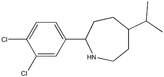 2-(3,4-DICHLOROPHENYL)-5-ISOPROPYLAZEPANE 结构式