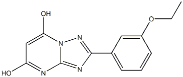 2-(3-ETHOXYPHENYL)[1,2,4]TRIAZOLO[1,5-A]PYRIMIDINE-5,7-DIOL 结构式