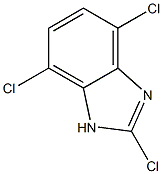 2,4,7-TRICHLORO-1H-BENZIMIDAZOLE 结构式