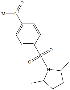 2,5-DIMETHYL-1-[(4-NITROPHENYL)SULFONYL]PYRROLIDINE 结构式