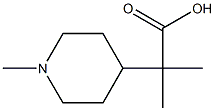 2-METHYL-2-(1-METHYLPIPERIDIN-4-YL)PROPANOIC ACID 结构式