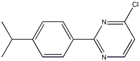 4-CHLORO-2-(4-ISOPROPYLPHENYL)PYRIMIDINE 结构式