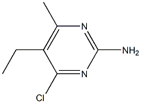 4-CHLORO-5-ETHYL-6-METHYLPYRIMIDIN-2-AMINE 结构式