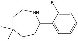 5,5-DIMETHYL-2-(2-FLUOROPHENYL)AZEPANE 结构式