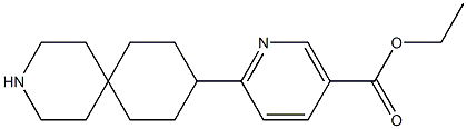 ETHYL 6-(3-AZASPIRO[5.5]UNDEC-9-YL)NICOTINATE 结构式