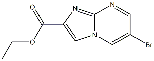 ETHYL 6-BROMOIMIDAZO[1,2-A]PYRIMIDINE-2-CARBOXYLATE 结构式