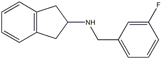 N-(3-FLUOROBENZYL)INDAN-2-AMINE 结构式