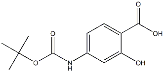 Boc-4-Amino Salicylic Acid 结构式