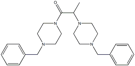 1,2-di(4-benzylpiperazino)propan-1-one 结构式