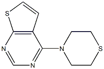 4-(1,4-thiazinan-4-yl)thieno[2,3-d]pyrimidine 结构式