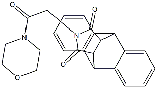 17-(2-morpholino-2-oxoethyl)-17-azapentacyclo[6.6.5.0~2,7~.0~9,14~.0~15,19~]nonadeca-2,4,6,9(14),10,12-hexaene-16,18-dione 结构式